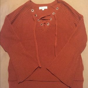 Burnt orange sweater